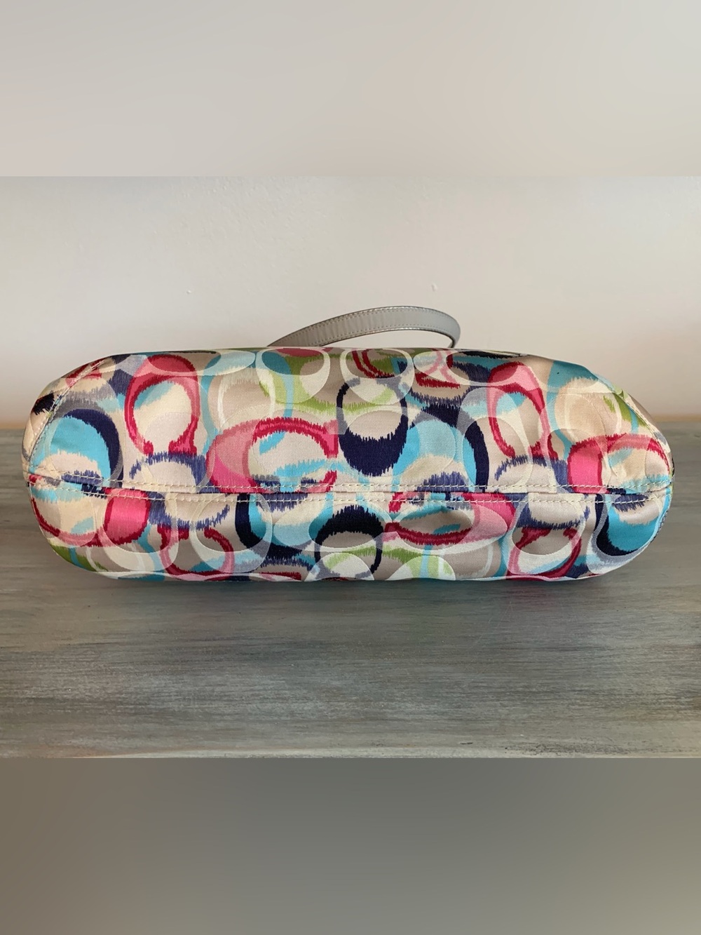 Coach bag purse Multicolor C logo shoulder bag tote designer discontinued y2k - Picture 6 of 12